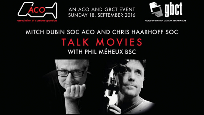 Top camera operators Mitch Dubin and Chris Haarhoff in London event on Sunday 18th September